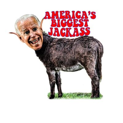 Biden Head On Donkey, America'S Biggest Jackass Tote Bag Official Jackass Merch
