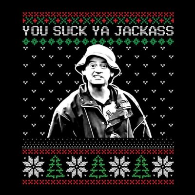 You Suck Ya Jackass Ugly Christmas Tote Bag Official Jackass Merch