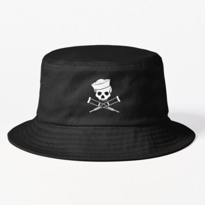 Mtv Music Television Sailor Jackass Logo    Classic Bucket Hat Official Jackass Merch