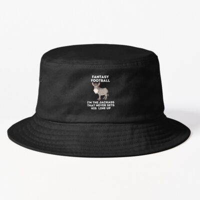 Fantasy Football Jackass, Never Sets His Line Up Bucket Hat Official Jackass Merch