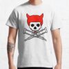 Jackass Devil Horns Skull And Crutches Logo T-Shirt Official Jackass Merch