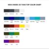 tank top color chart 1 - Jackass Store