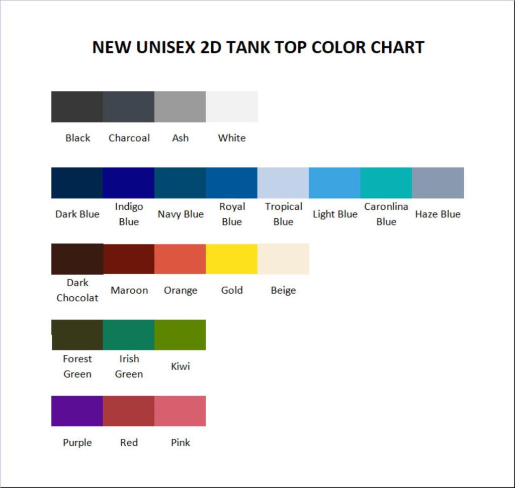 tank top color chart 1 - Jackass Store