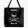 Mtv Jackass Skull And Crutches, Jackass Logo, Mtv Jackass Forever Tote Bag Official Jackass Merch