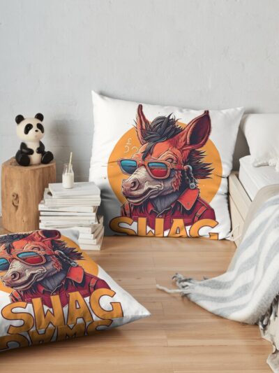 Jackass - Donkey Throw Pillow Official Jackass Merch