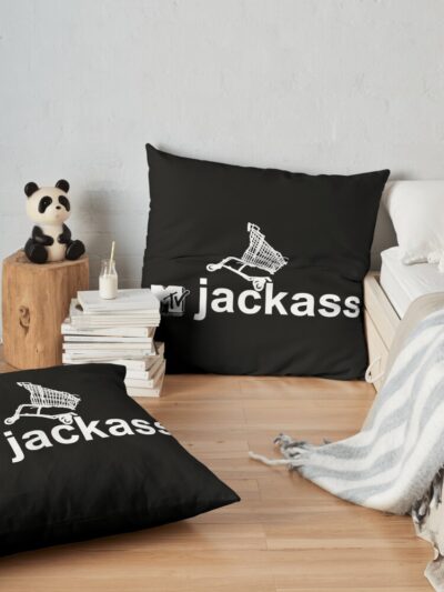 Vtg 2001 Mtv Show Jackass Throw Pillow Official Jackass Merch