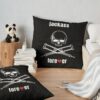 Mtv Jackass Skull And Crutches, Jackass Logo, Mtv Jackass Forever Throw Pillow Official Jackass Merch