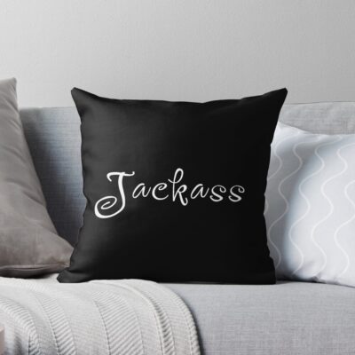 Jackass Throw Pillow Official Jackass Merch