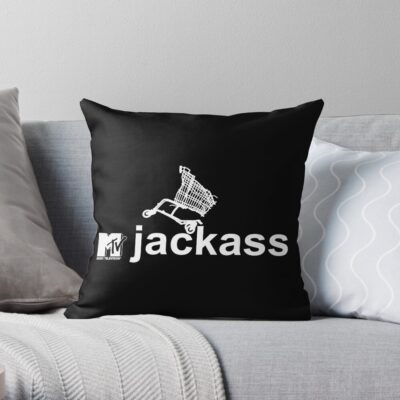 Vtg 2001 Mtv Show Jackass Throw Pillow Official Jackass Merch