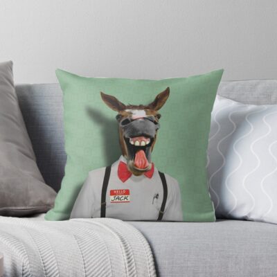 Jackass! Throw Pillow Official Jackass Merch