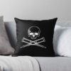 Mtv Jackass Skull And Crutches, Jackass Logo, Mtv Jackass Forever Throw Pillow Official Jackass Merch