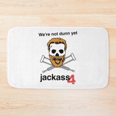 Women Men Jackass Retro Vintage Bath Mat Official Jackass Merch