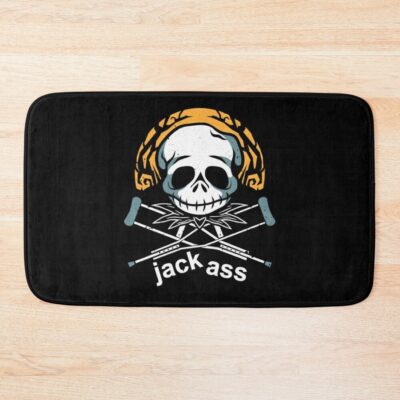Mens Funny Jackass Gift For Music Fans Bath Mat Official Jackass Merch