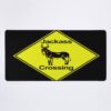 Caution Sign Jackass Crossing Metal Sign Mouse Pad Official Jackass Merch