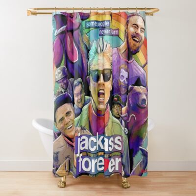 Jackass Forever Johny Knoxville Premiere Movie Shower Curtain Official Jackass Merch