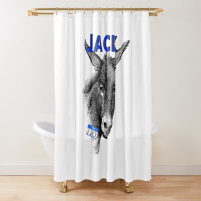 Jackass Tshirt, Funny Donkey Shirts Shower Curtain Official Jackass Merch