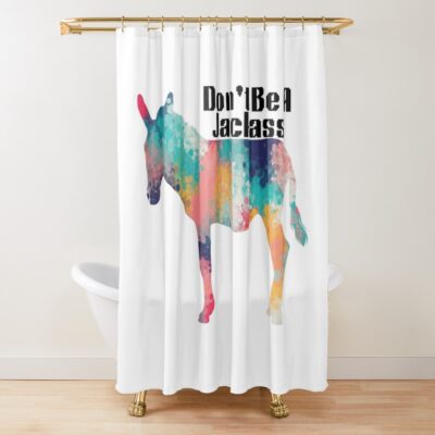 Don'T Be A Jackass Shower Curtain Official Jackass Merch