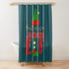 Jackass Elf Matching Family Lighting Christmas Shower Curtain Official Jackass Merch