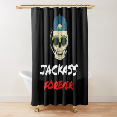 Beautiful Model Jackass Forever Awesome For Movie Fans Shower Curtain Official Jackass Merch